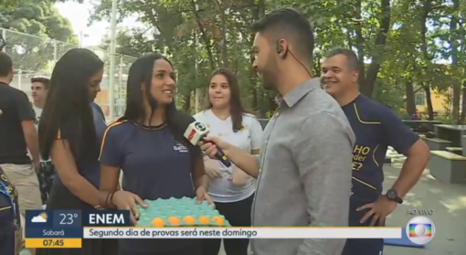 TV Globo – Bom Dia Minas: Domingo tem mais provas do Enem