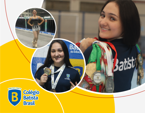 Estudante do Colégio Batista Brasil Porto Alegre conquista importante premiação na patinação artística